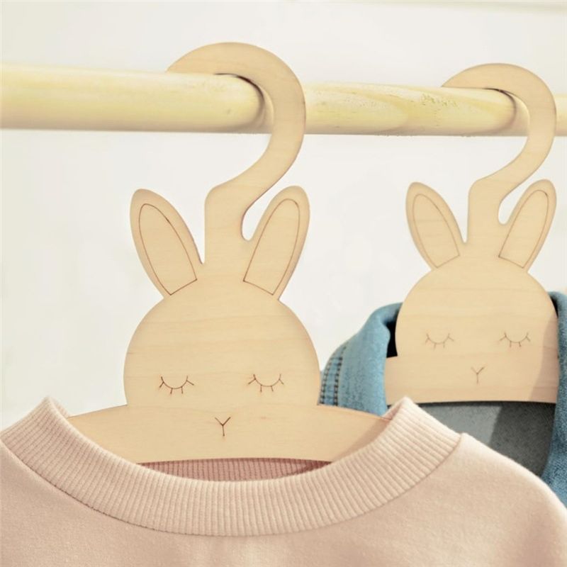 20PCS Cute Wooden Clothes Hang - огляд і ціна Baby Clothing Hanging Rack